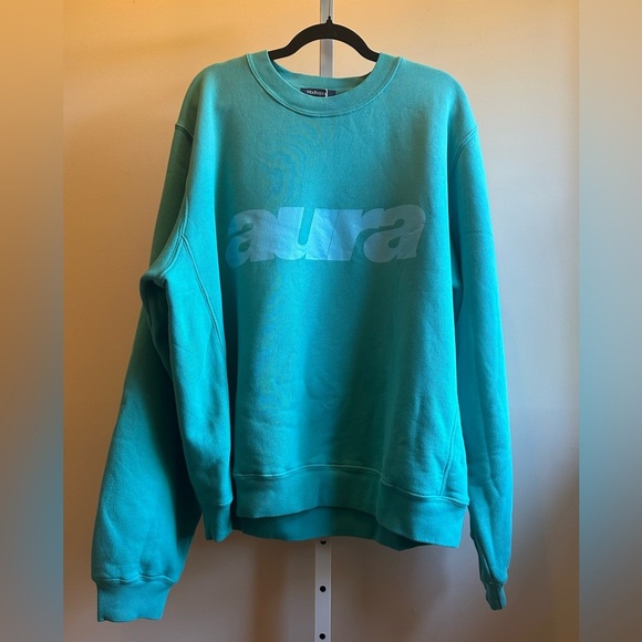 NEW MADHAPPY AURA LOS ANGELES TEAL CREWNECK SZ XL - Picture 2 of 8